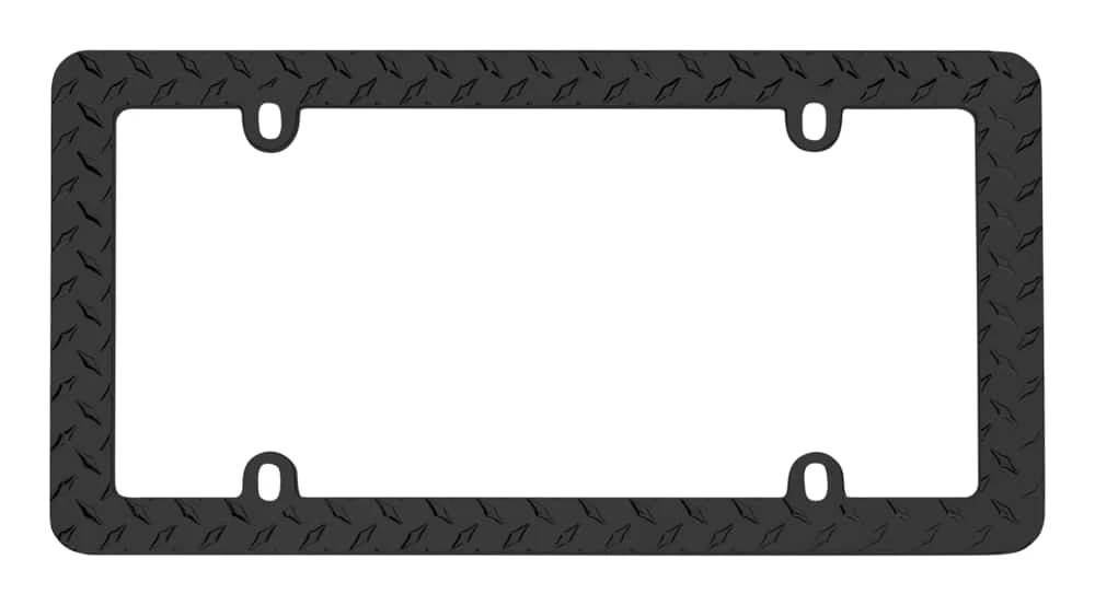 AutoTrends Auto Trends Diamond Matte License Plate Frame 3 AutoTrends Auto Trends Diamond Matte License Plate Frame