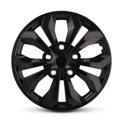 AutoTrends Wheel Cover, Gloss Black 15-in, 4-pk