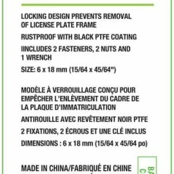 AutoTrends Anti-Theft License Plate Fasteners -AutoTrends Shop autotrends anti theft license plate fasteners 79e7653a 6ccd 47d8 aa1b 0527a7486c40
