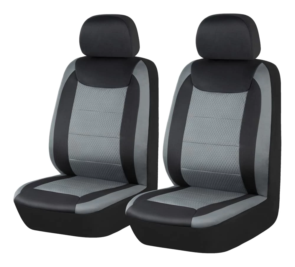 AutoTrends Wetsuit Water Resistant Seat Protector, Black & Grey, 2-pk 3 AutoTrends Wetsuit Water Resistant Seat Protector, Black & Grey, 2-pk