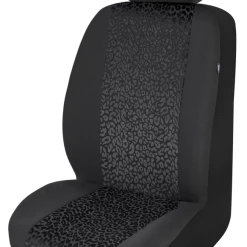 AutoTrends Black Leopard Print Seat Cover
