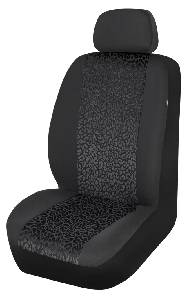 AutoTrends Black Leopard Print Seat Cover 3 AutoTrends Black Leopard Print Seat Cover