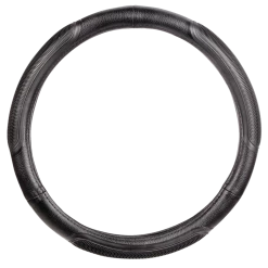 AutoTrends Faux Leather Comfort Ribbed Wave Grip Steering Wheel Cover, Black -AutoTrends Shop autotrends comfort grip wheel cover black 1939e3d6 1d97 40c6 b2a3 a25674f4bfb9