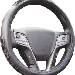 AutoTrends Faux Leather Comfort Ribbed Wave Grip Steering Wheel Cover, Black -AutoTrends Shop autotrends comfort grip wheel cover black 99f3ddf1 5599 4f76 9e28 eeb3de07c129