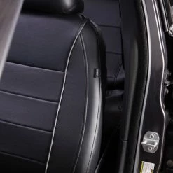 AutoTrends Faux Leather Complete Seat Cover Set For Back Bench Seat, Black -AutoTrends Shop autotrends complete seat cover kit black 620c4700 f56d 4e59 ae31 7d24ed0c1b75