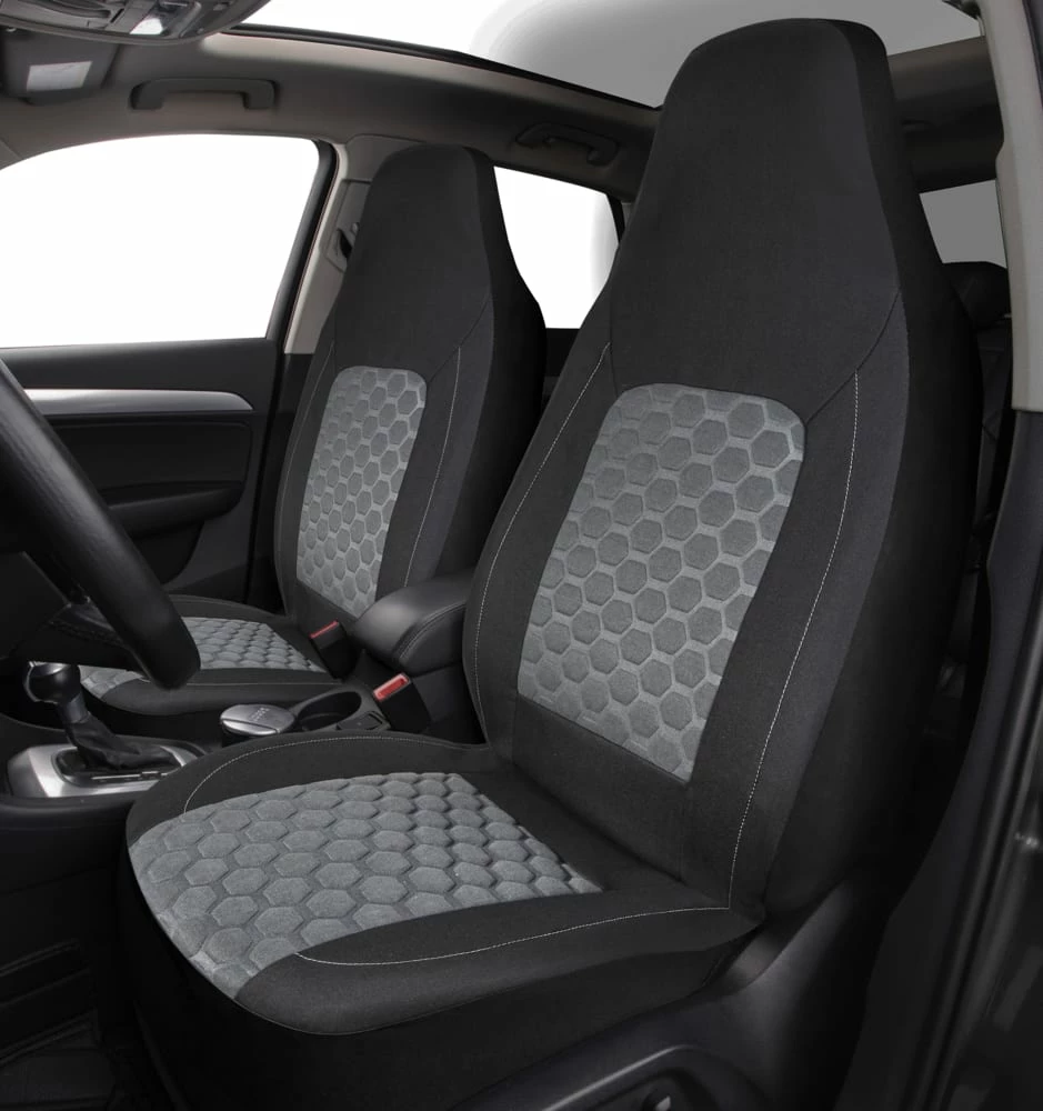 AutoTrends Core Better Honeycomb Stamp Seat Cover, 2-pk 4 AutoTrends Core Better Honeycomb Stamp Seat Cover, 2-pk - Image 2