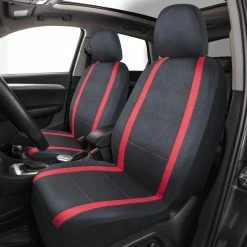 AutoTrends Core Sport Polyester Seat Cover, Red & Black, 2-pk 5 AutoTrends Core Sport Polyester Seat Cover, Red & Black, 2-pk -AutoTrends Shop autotrends core opp red black sport seat cover 2 pk 64f4b0ad 8400 43d8 baf5 e4810a1965ab