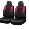 AutoTrends Core Sporty Leatherette Faux Leather & Jacquard Seat Cover, Black With Red Stripes -AutoTrends Shop autotrends core sporty leatherette seat cover 2 pack 6ee7ad1c 0b02 442b bb84 81ab49d3ca30