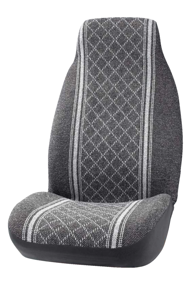 AutoTrends High Back Diamond Tweed Seat Cover, Grey, 2-pk 9 AutoTrends High Back Diamond Tweed Seat Cover, Grey, 2-pk - Image 7