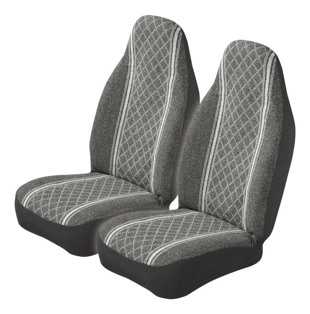 AutoTrends High Back Diamond Tweed Seat Cover, Grey, 2-pk 8 AutoTrends High Back Diamond Tweed Seat Cover, Grey, 2-pk - Image 6
