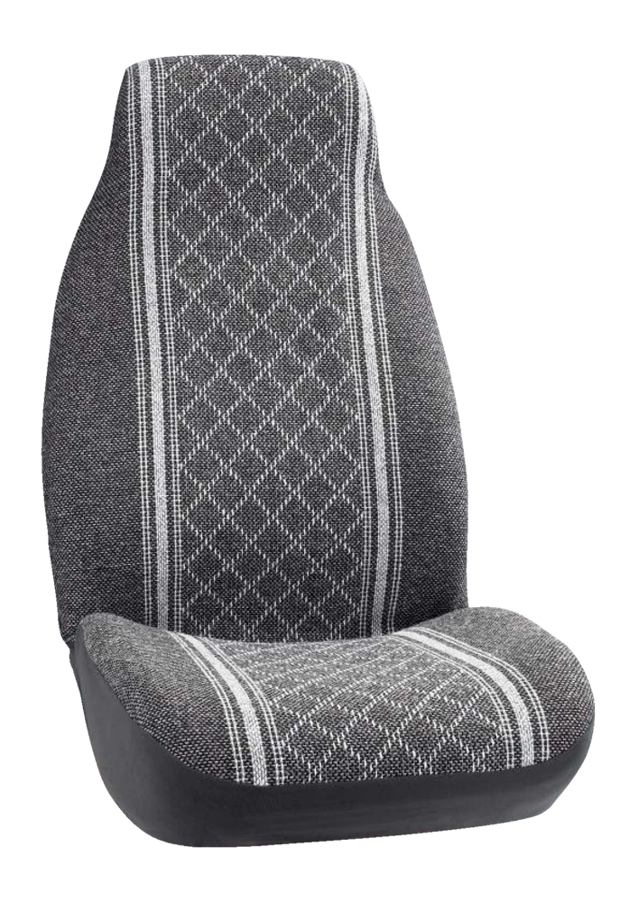 AutoTrends High Back Diamond Tweed Seat Cover, Grey, 2-pk 7 AutoTrends High Back Diamond Tweed Seat Cover, Grey, 2-pk - Image 5