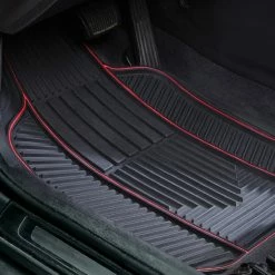 AutoTrends Floor Mat With Blue Piping, 2-pk -AutoTrends Shop autotrends floor mat with piping 2 piece 5ba2c50e f59f 4f20 a672 b34e5e1e9cd9