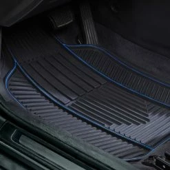 AutoTrends Floor Mat With Blue Piping, 2-pk -AutoTrends Shop autotrends floor mat with piping 2 piece cba2e2cd a90a 49e4 a0a2 d3be505a3a73