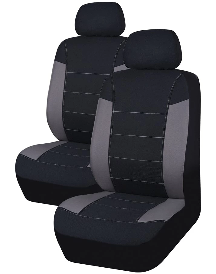 AutoTrends Low Back Synthetic Leather PVC Seat Cover, Black, 2-pk 4 AutoTrends Low Back Synthetic Leather PVC Seat Cover, Black, 2-pk - Image 2