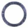 AutoTrends Sheepskin Soft Fluffy Steering Wheel Cover, Grey
