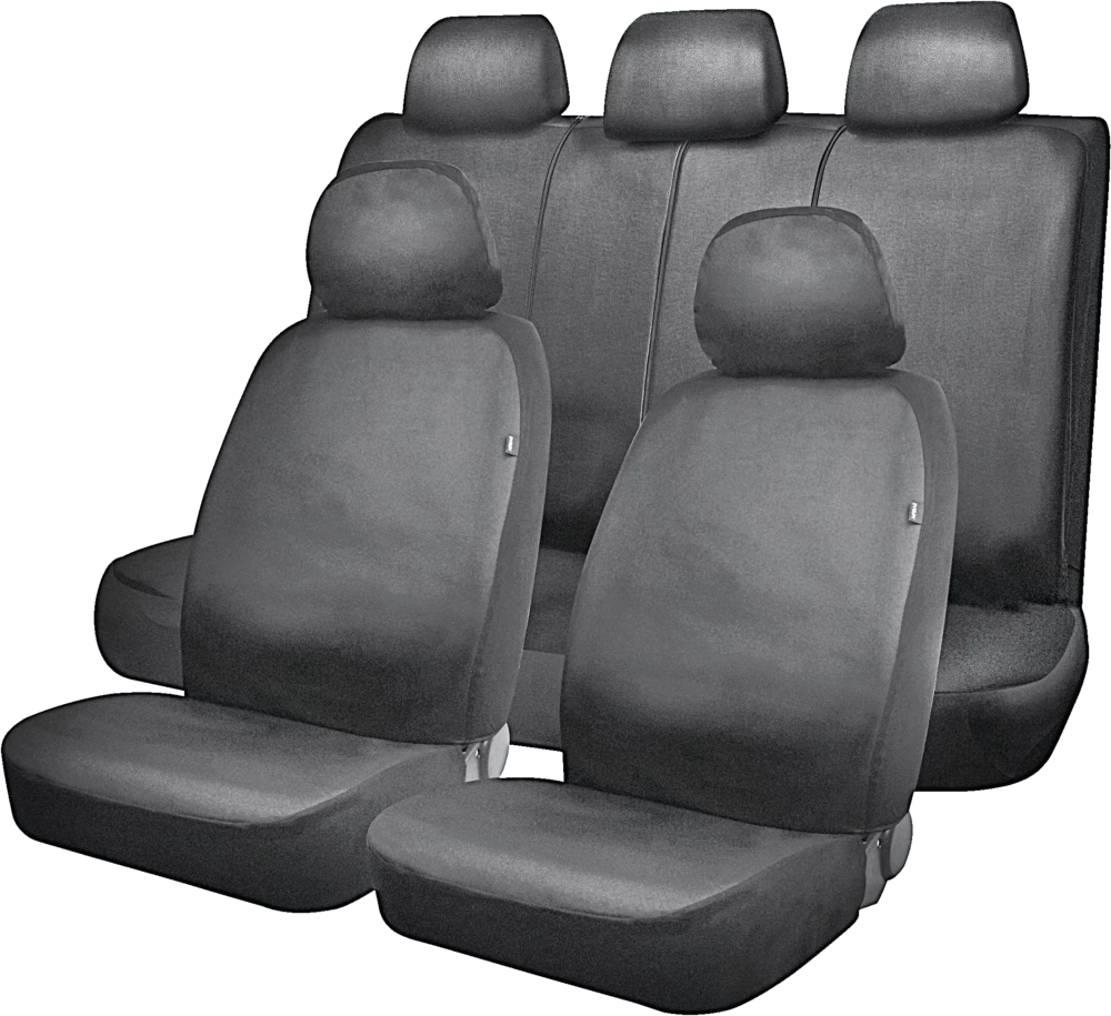 AutoTrends Truck Heavy Duty Seat & Headrest Cover Set For Back Bench Seat, Black 6 AutoTrends Truck Heavy Duty Seat & Headrest Cover Set For Back Bench Seat, Black - Image 4