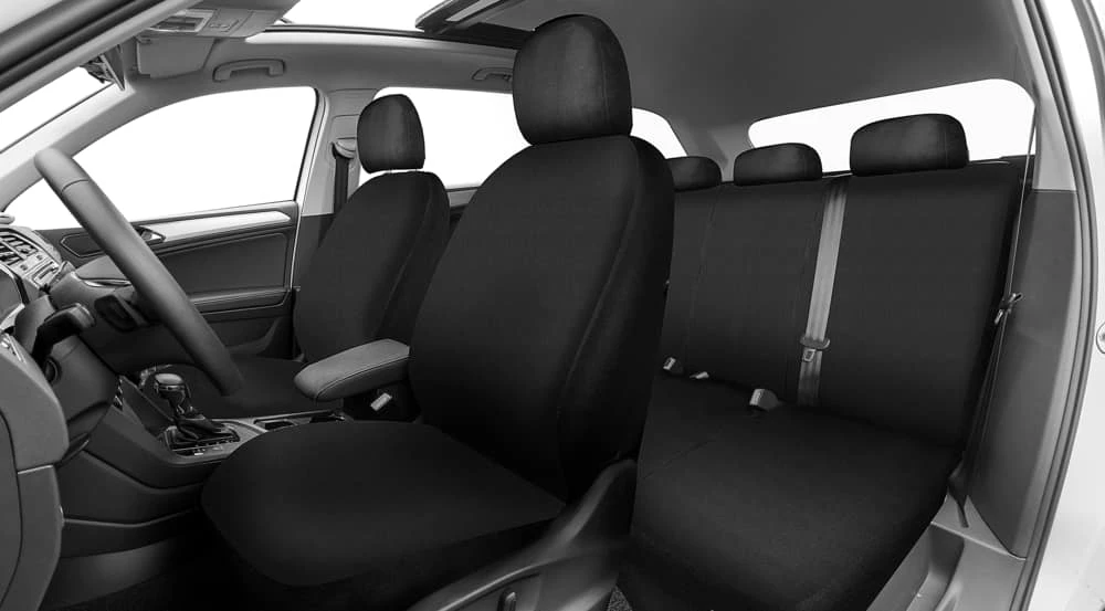 AutoTrends Truck Heavy Duty Seat & Headrest Cover Set For Back Bench Seat, Black 9 AutoTrends Truck Heavy Duty Seat & Headrest Cover Set For Back Bench Seat, Black - Image 7