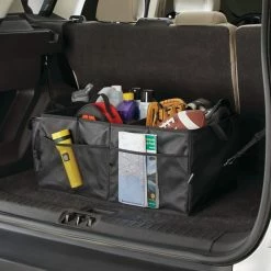 AutoTrends Heavy-Duty Trunk Organizer -AutoTrends Shop autotrends heavy duty trunk organizer with straps f0ae8655 02aa 4fa4 bcfa 088eb884b598