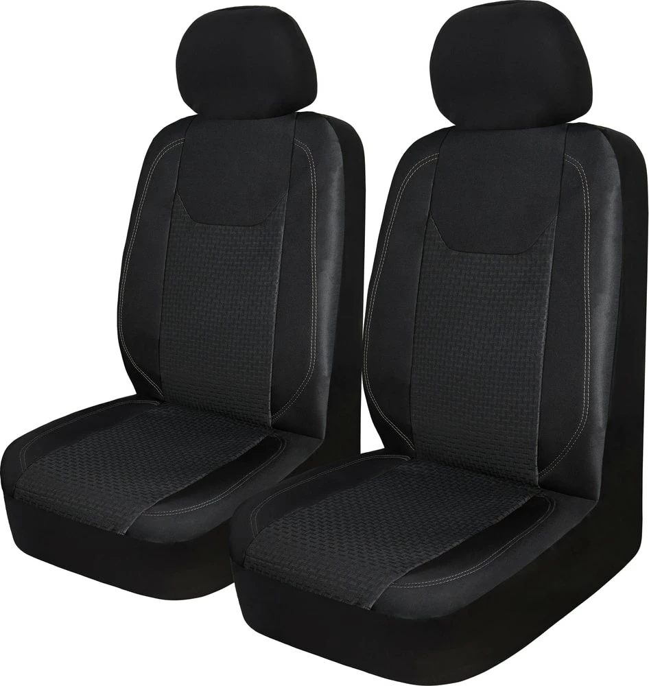 AutoTrends Jacquard Truck Seat Cover, Black, 2-pk 3 AutoTrends Jacquard Truck Seat Cover, Black, 2-pk