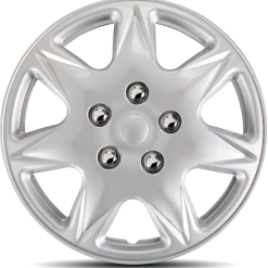 AutoTrends Wheel Cover, 915, Silver/Lacquer, 17-in, 4-pk