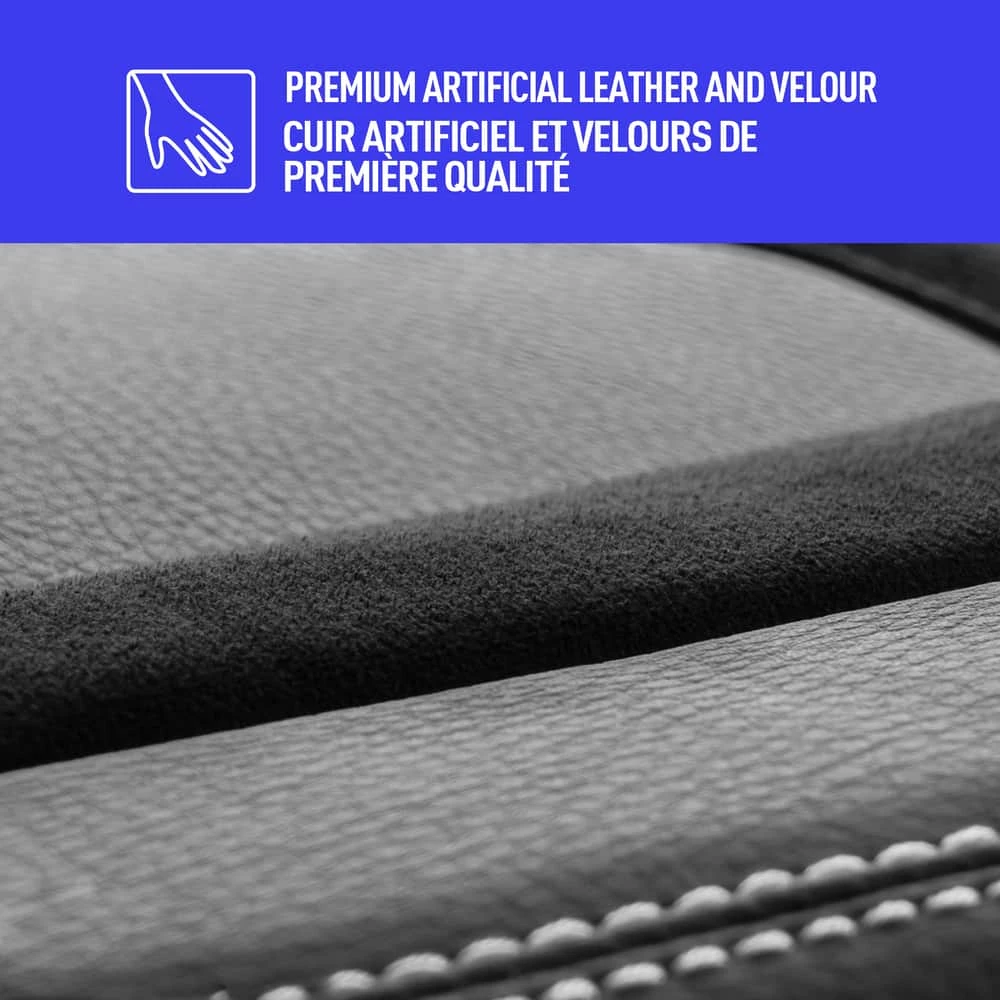 AutoTrends Leather Sporty Full Back Seat Cushion 5 AutoTrends Leather Sporty Full Back Seat Cushion - Image 3
