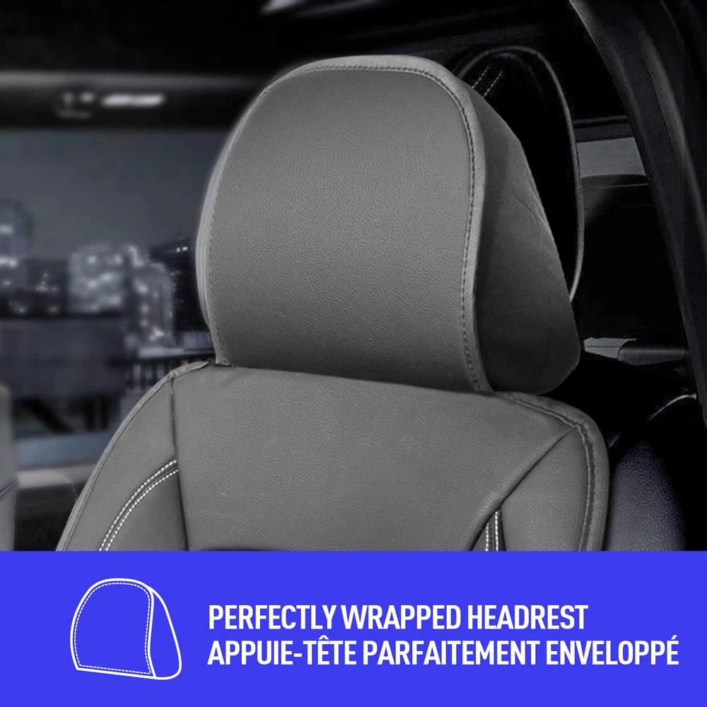 AutoTrends Leather Sporty Full Back Seat Cushion 7 AutoTrends Leather Sporty Full Back Seat Cushion - Image 5