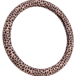 AutoTrends Faux Leather Leopard Steering Wheel Cover