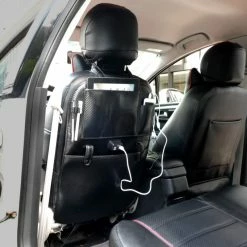 AutoTrends Luxury Backseat Organizer With USB Port -AutoTrends Shop autotrends luxury backseat organizer with usb charge 88d5858f f7c4 48ca a354 f5f8df1b2fb7