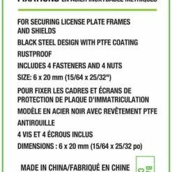 AutoTrends Metric Steel License Plate Fasteners 7 AutoTrends Metric Steel License Plate Fasteners -AutoTrends Shop autotrends metric seel license plate fasteners 52eb4fee 5948 41c6 8038 ac7d93bb5a1b