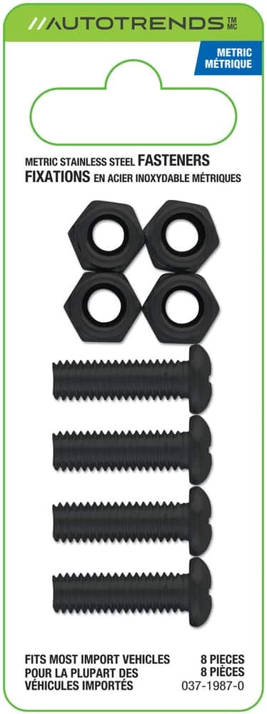 AutoTrends Metric Steel License Plate Fasteners 4 AutoTrends Metric Steel License Plate Fasteners - Image 2