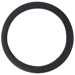 AutoTrends No Ring Neoprene Steering Wheel Cover, Black