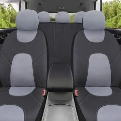 AutoTrends Two-Tone Seat Cover Set For Back Bench Seat, Black & Grey, 3-pk 7 AutoTrends Two-Tone Seat Cover Set For Back Bench Seat, Black & Grey, 3-pk -AutoTrends Shop autotrends opp seat cover kit black grey bff36510 72e2 40e1 bcf9 78f9910ec11c