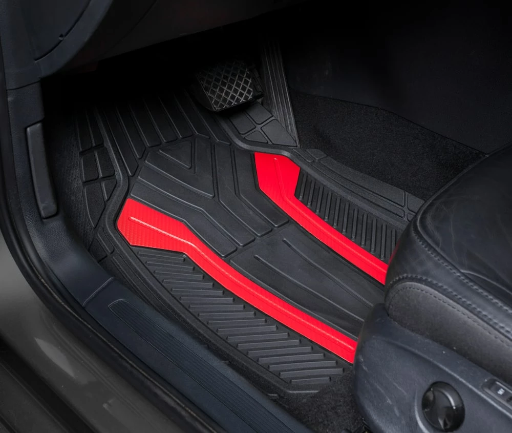 AutoTrends Carbon Fibre Floor Mats, 4-pk 4 AutoTrends Carbon Fibre Floor Mats, 4-pk - Image 2