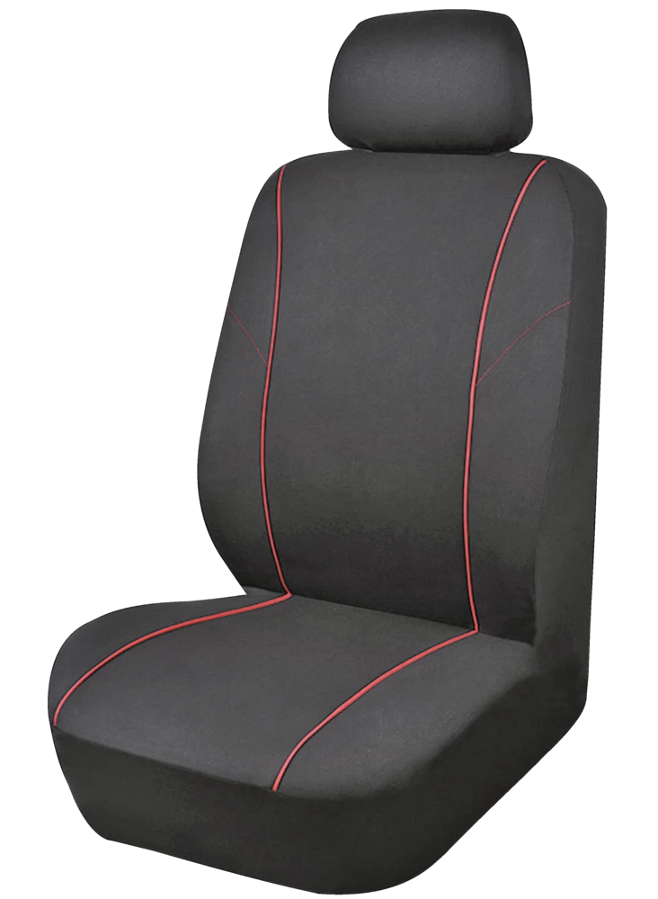 AutoTrends Black With Red Piping Seat Cover 6 AutoTrends Black With Red Piping Seat Cover - Image 4