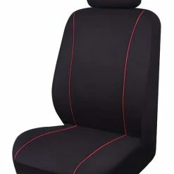 AutoTrends Black With Red Piping Seat Cover