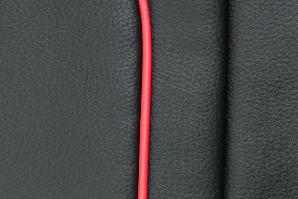 AutoTrends Black With Red Piping Sport Seat Cover Set For Back Bench Seat, 3-pk 4 AutoTrends Black With Red Piping Sport Seat Cover Set For Back Bench Seat, 3-pk - Image 2