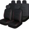 AutoTrends Black With Red Piping Sport Seat Cover Set For Back Bench Seat, 3-pk -AutoTrends Shop autotrends red piping sport seat cover kit 582dd8fd 0e71 45ed 92cc f044e1df93b5