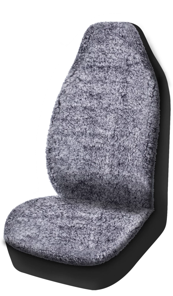 AutoTrends High Back Sherpa Seat Cover, Dark Grey 3 AutoTrends High Back Sherpa Seat Cover, Dark Grey