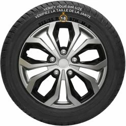 AutoTrends Shaft Wheel Cover, Silver/Black, 18-in, 4-pk 12 AutoTrends Shaft Wheel Cover, Silver/Black, 18-in, 4-pk -AutoTrends Shop autotrends silver black 18 wheel cover 1b7babe9 389c 46ee bded e9326d1c0641