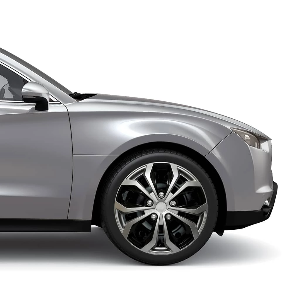 AutoTrends Shaft Wheel Cover, Silver/Black, 18-in, 4-pk 3 AutoTrends Shaft Wheel Cover, Silver/Black, 18-in, 4-pk