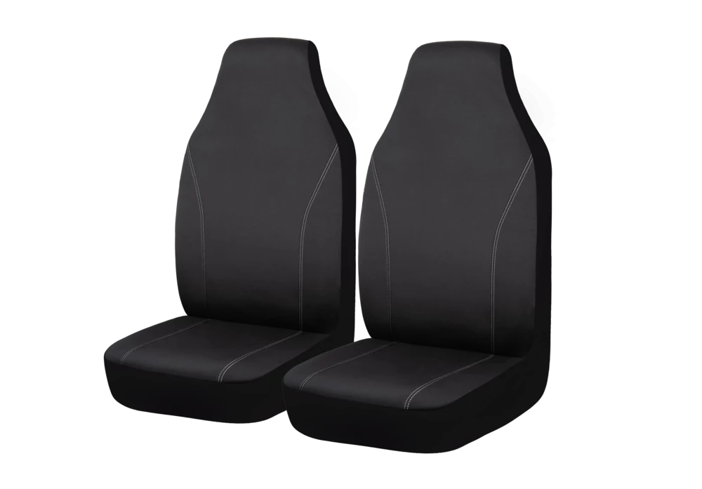 AutoTrends High Back Simple Seat Cover, Black, 2-pk 3 AutoTrends High Back Simple Seat Cover, Black, 2-pk