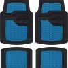AutoTrends Sporty Vinyl Aluminum Floor Mat, Blue, 4-pk -AutoTrends Shop autotrends sporty floor mat blue 2 piece 4afb6a30 4286 46b2 b801 dfcfd3f775e4