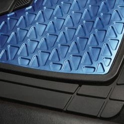 AutoTrends Sporty Vinyl Aluminum Floor Mat, Blue, 4-pk -AutoTrends Shop autotrends sporty floor mat blue 2 piece 5b892d0f 4e53 4465 9a7b aa08b09369ca