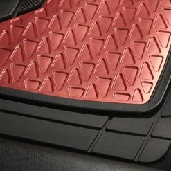 AutoTrends Sporty Vinyl Aluminum Floor Mat, Blue, 4-pk -AutoTrends Shop autotrends sporty floor mat red 2 piece 605d3245 0922 446b b202 829e94ac34f8