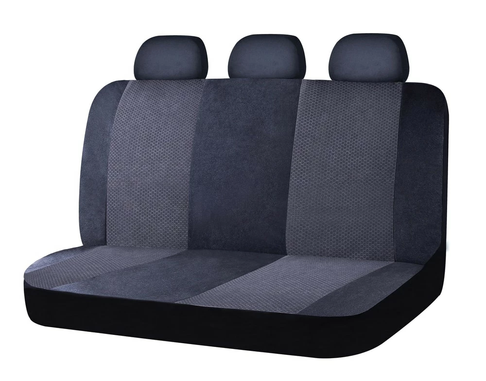 AutoTrends Terry Fabric Rear Bench Seat Cover, Black 4 AutoTrends Terry Fabric Rear Bench Seat Cover, Black - Image 2