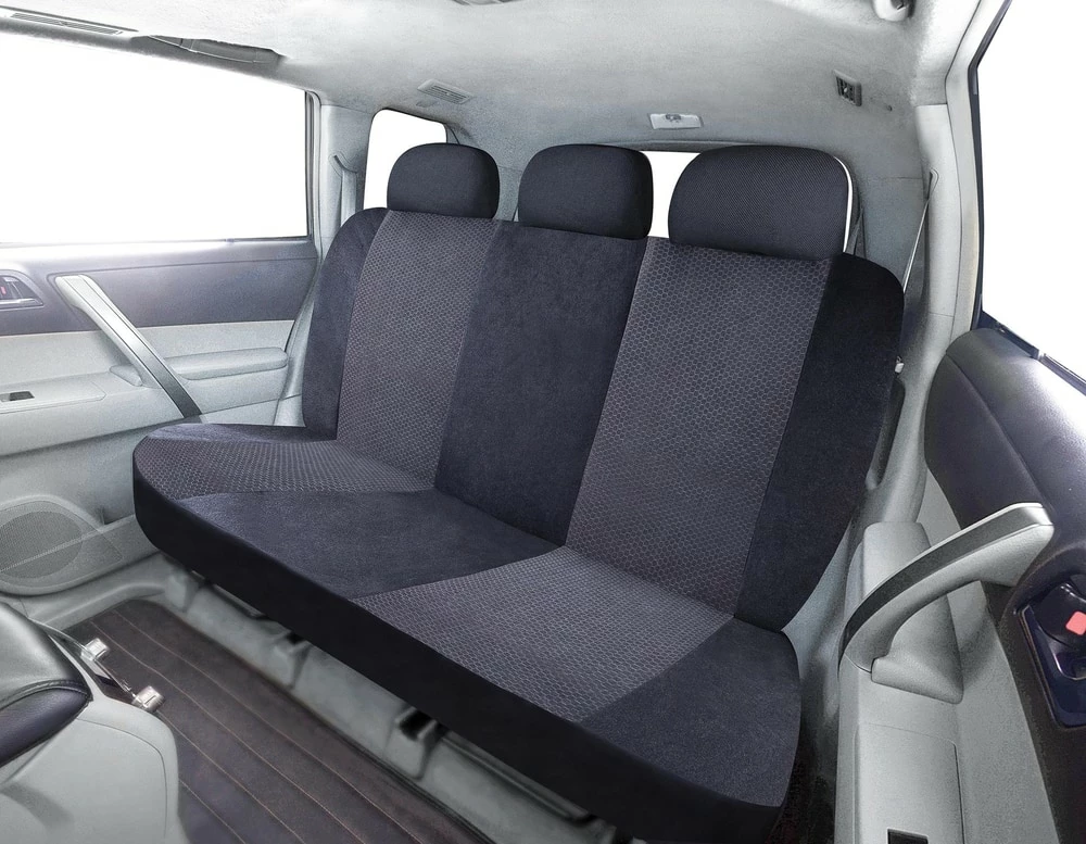AutoTrends Terry Fabric Rear Bench Seat Cover, Black 3 AutoTrends Terry Fabric Rear Bench Seat Cover, Black