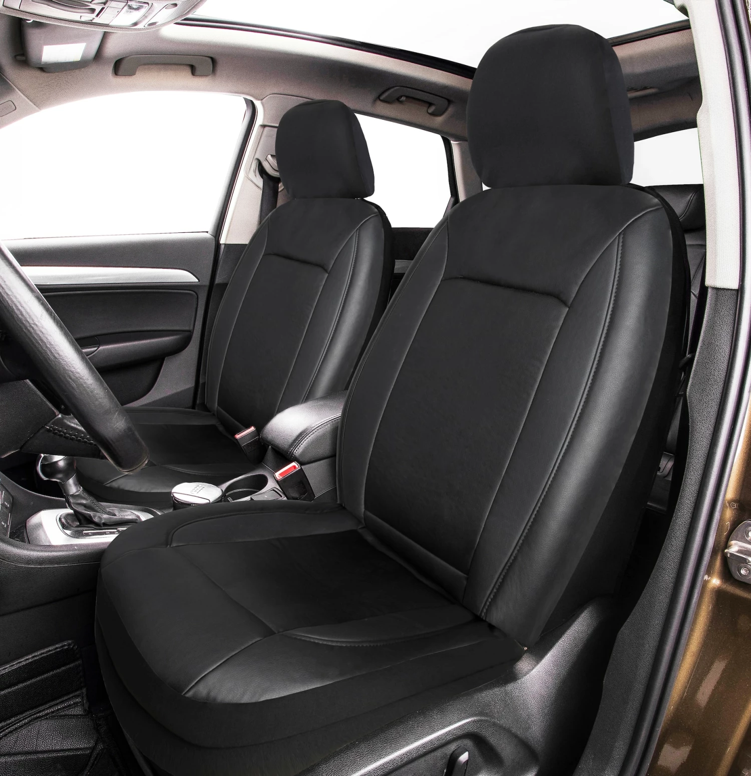 AutoTrends Faux Leather Ultimate Fit Truck Seat Cover, 2-pk 4 AutoTrends Faux Leather Ultimate Fit Truck Seat Cover, 2-pk - Image 2