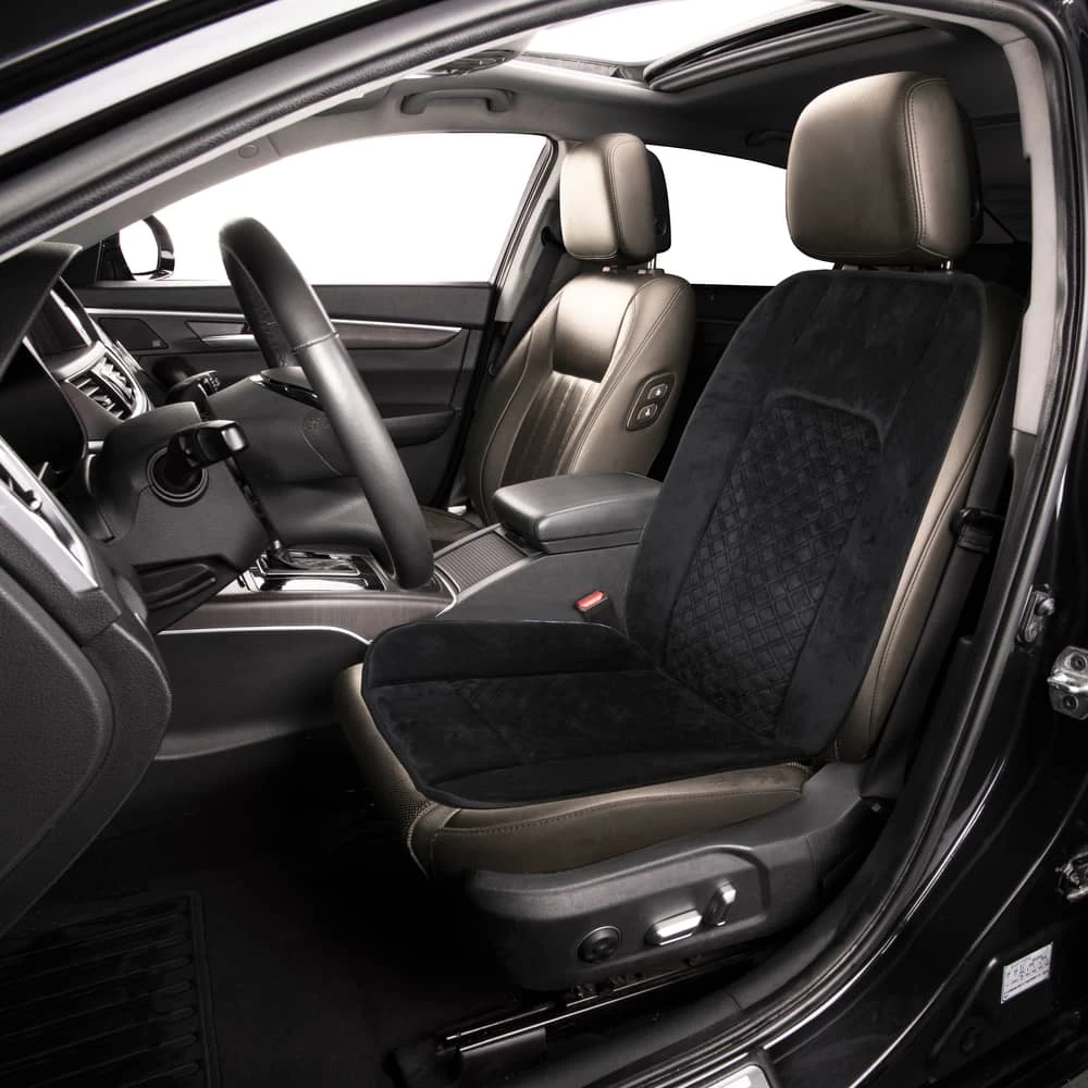 AutoTrends Velour Seat Full Back Cushion 4 AutoTrends Velour Seat Full Back Cushion - Image 2