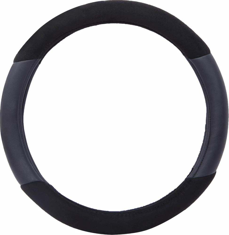 AutoTrends Deluxe Velour Steering Wheel Cover, Black 3 AutoTrends Deluxe Velour Steering Wheel Cover, Black
