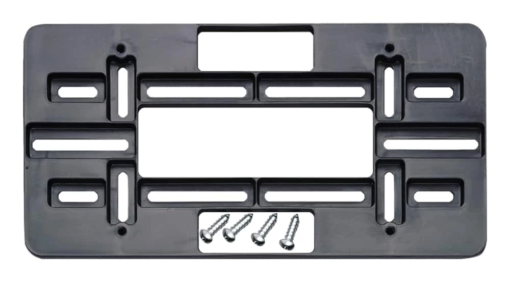 AutoTrends License Mounting Plate, Black 4 AutoTrends License Mounting Plate, Black - Image 2